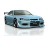 AE082-02 VeilSide 1999 2000 2001 2002 2003 2004 2005 Nissan Silvia S15 VS-D1 Works Model Carbon Hood Wide Body Complete Kit front side skirts rear bumper fenders wing