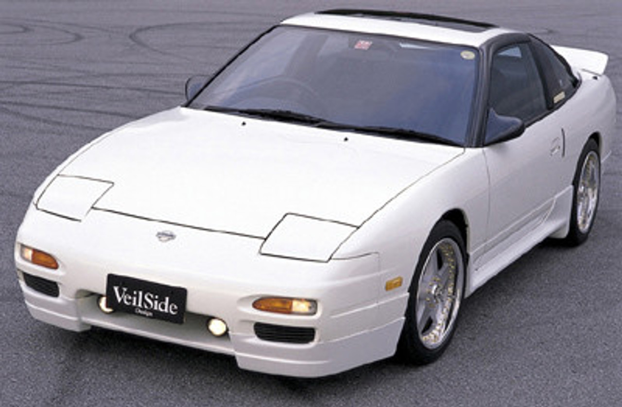 AE030-01 VeilSide 1989-1994 Nissan 240SX RPS13 180SX Flip Lights E-I Model  Front Half FRP Lip Spoiler