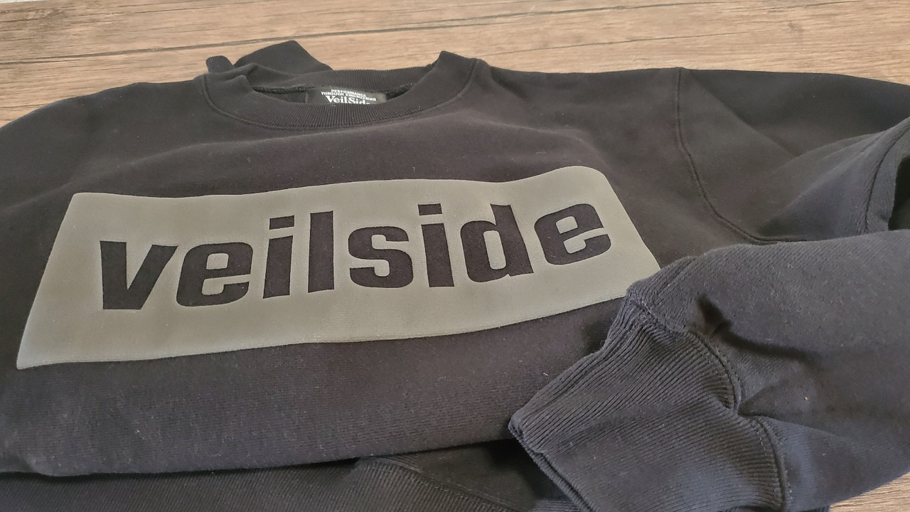 2022 VeilSide Rubber Print Black Long Sleeve Sweat Limited Run 