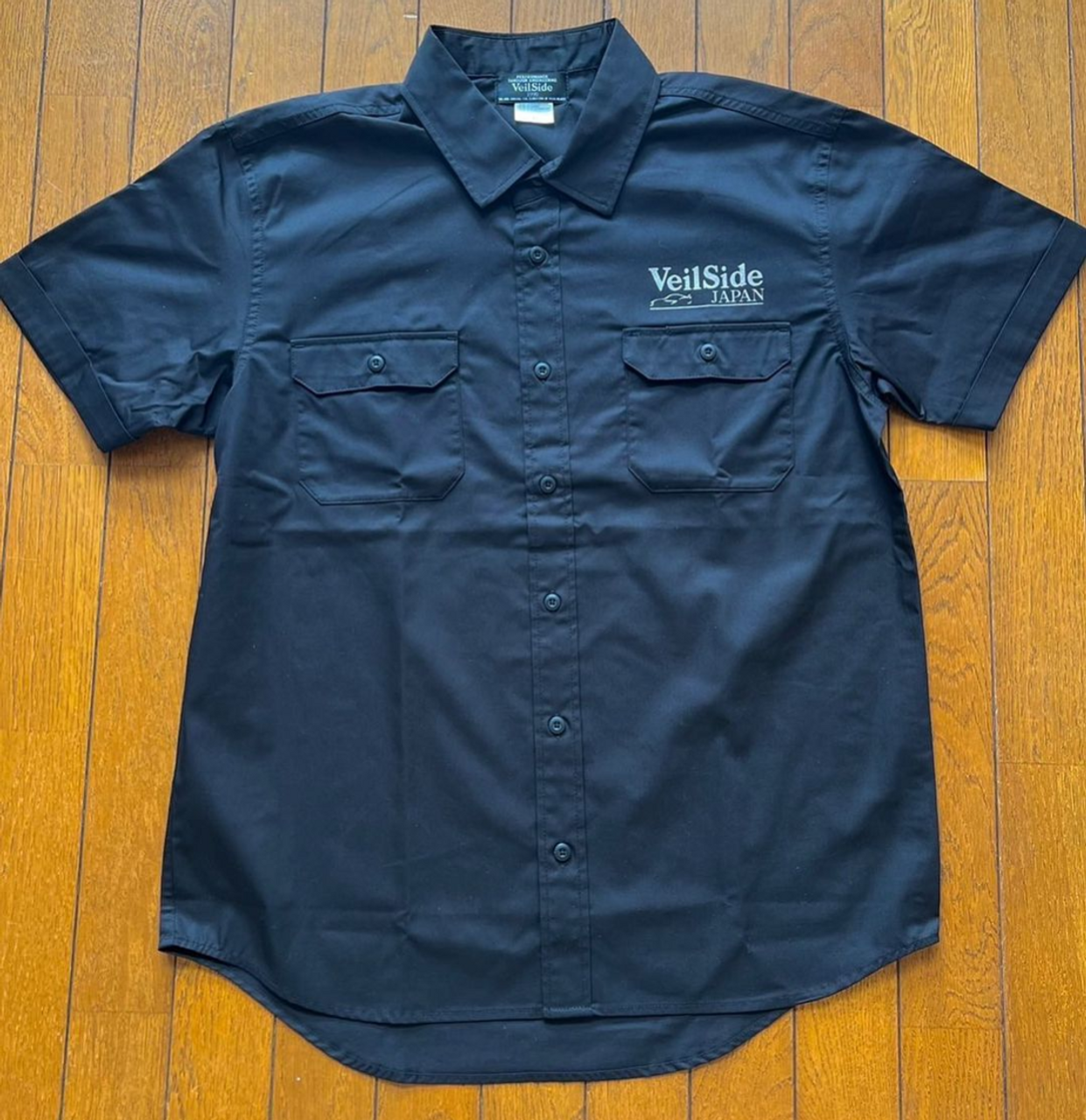 AUTHENTIC LOUIS VUITTON BUTTON MARKED POLO SHIRT BLACK SIZE SMALL