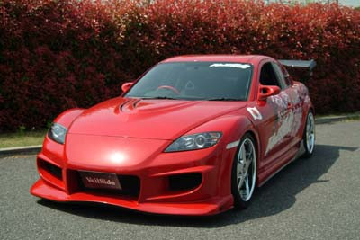 RX-8 veilsideフルエアロ AE605-20 VeilSide 2003-2008 Mazda RX8 Ver. I Urethane Side Under