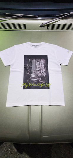 Veilside engine  White T-shirts - Large