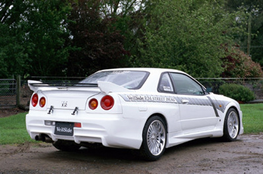 AE001-03 VeilSide 1999 2000 2001 2002 Nissan GTR BNR34 Street Drag Rear Bumper Authentic Original Affordable Most Famous Authorized Dealer Real