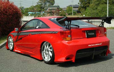 AE077-07C VeilSide 2000-2005 Toyota Celica ZZT231 VS FF-GT Carbon Rear Wing