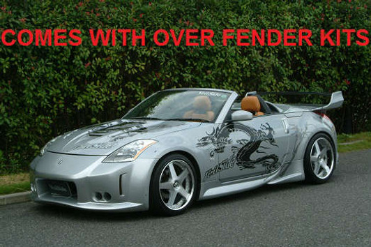 AE070MOVIE-CA VeilSide 2006-2008 Nissan 350Z Fairlady Z Z33 Convertible Ver. III Wide Body Complete Kit Movie Set