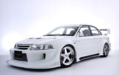 AE065-06 VeilSide 97-01 Lancer EVO VI DTM Evo Front Bumper Canard