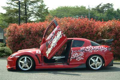 AE080-02 VeilSide 2003-2008 Mazda RX8 SE3P VS D1-GT Model Side Skirts