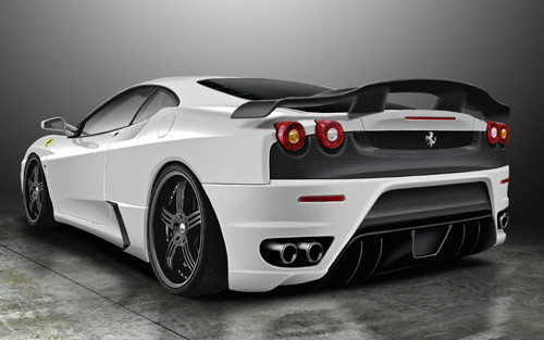Premier4509 Ferrari F430 Carbon Rear Bumper - Versus Trading Co