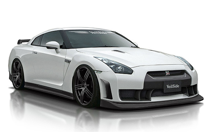 AE102-3C VeilSide 2009-2011 Nissan Skyline GTR Ver. I FULL CARBON Complete LIP Kit with FULL CARBON FRONT Bumper