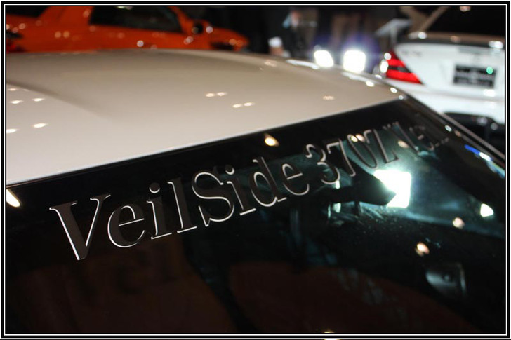 ST017-02 VeilSide 370Z Ver.1 Front Window Windshield Sticker Black