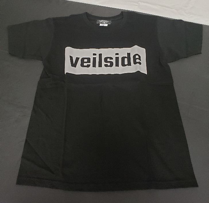 2021 VeilSide Silver Box Rubber Print Limited Edition Black T-shirt Small
