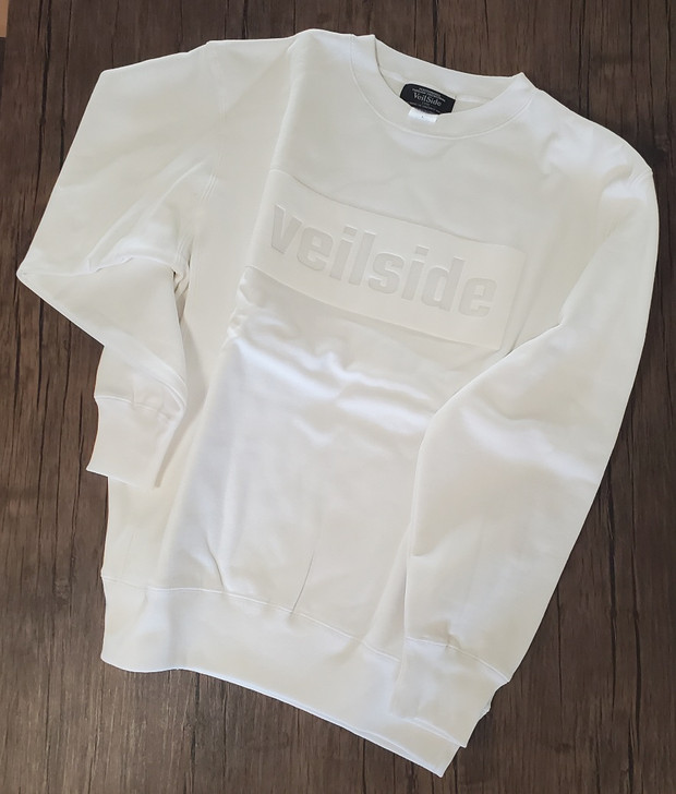 2022 VeilSide Rubber Print White Long Sleeve Sweat Limited Run Shirt X-Large