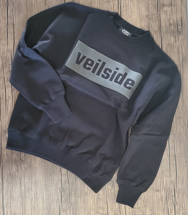 2022 VeilSide Rubber Print Black Long Sleeve Sweat Limited Run Shirt X-Large