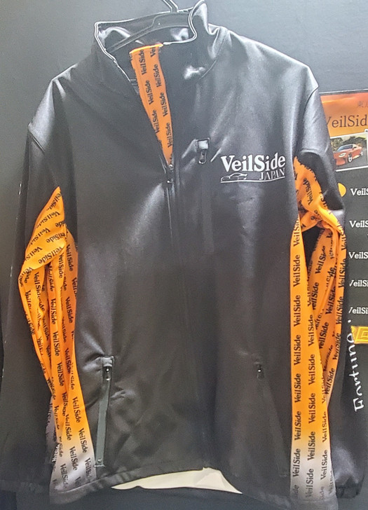 2023 VeilSide Tokyo Auto Salon Poly/ Cotton Mix Jacket with Polyester Lining Limited Edition Jacket Orange-Medium