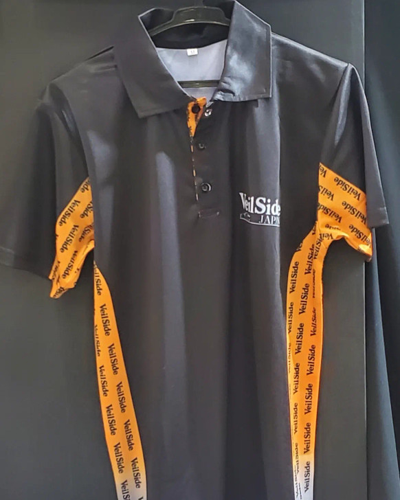 2023 Tokyo Auto Salon VeilSide Limited Edition BLACK/ ORANGE POLO shirt - XX-Large