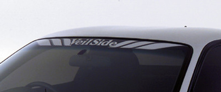 ST017-01 VeilSide Silver Front Window Sticker Windshield Authentic Original