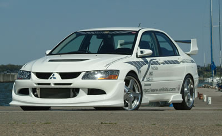 AE603-10 VeilSide 2003-2005 Mitsubishi EVO VIII Ver.I Urethane Front Lip