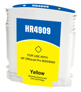 Premium HP C4909AN (940XL) Compatible Yellow Ink Cartridge with New Chip Ink Level Indicator