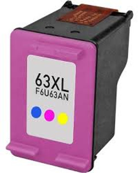 Remanufactured HP 63XL (F6U63AN ) High Yield Color Ink Cartridge