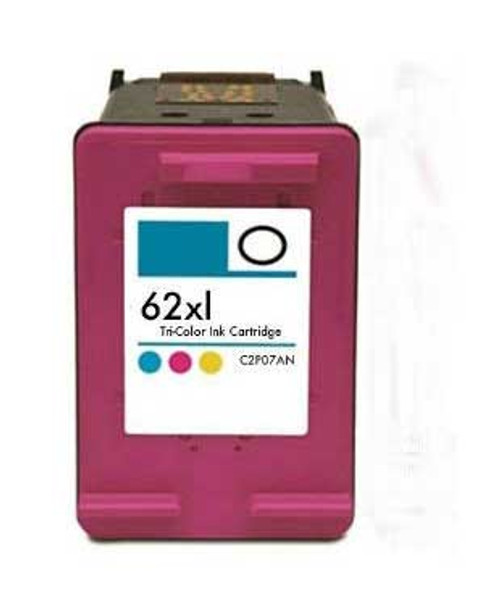 Remanufactured Replacement for HP C2P07AN (HP 62XL) High Yield Color Ink Cartridge