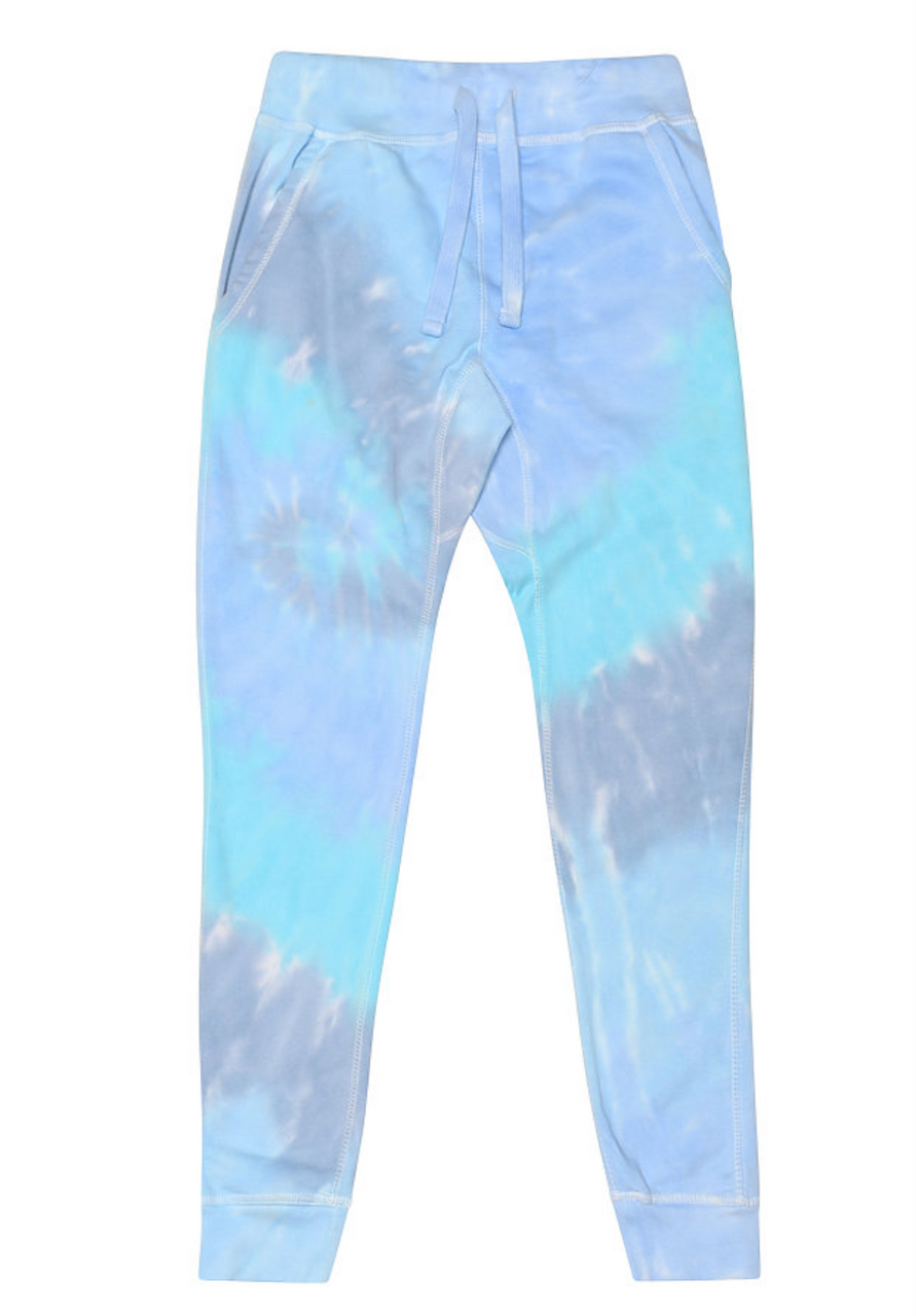 Blue Tie Dye Jogger Sweatpants - Ocean & 7th