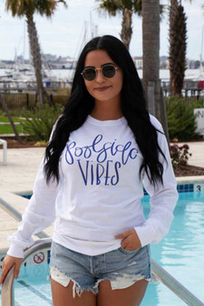 Poolside Vibes Long Sleeve Tee
