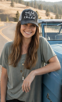 Wild Child Embroidered Trucker Hat