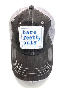 Bare Feet Only Patch Trucker hat