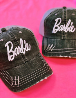 Grey Hat / White Stitch