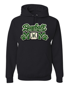 Baseball Mom Faux Yard Graphic Hoodie