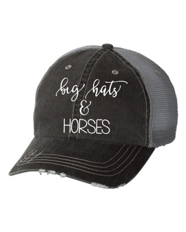 big hats & HORSES Kentucky Derby Embroidered Trucker Hat