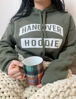 Hangover Hoodie on Bella Canvas Cropped Softstyle Hoodie