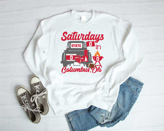 Saturdays in Columbus, Ohio Crewneck Sweatshirt