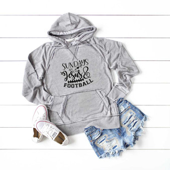 Sundays are for Jesus & Football Vintage Hoodie