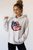 Patriotic Bulldog Face Graphic Sweatshirt