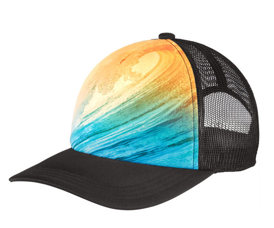 Blank- Waves Snapback Trucker Hat 