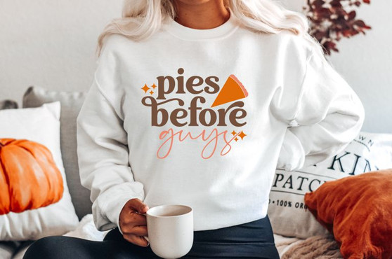 Pies Before Guys Crew Neck Sweatshirt 