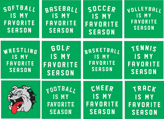 Favorite Sports Season Tees, Crew and Hoodies