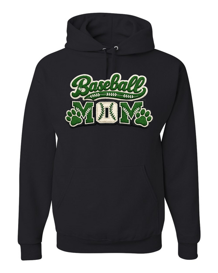 Baseball Mom Faux Yard Graphic Hoodie