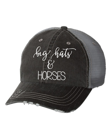 big hats & HORSES Kentucky Derby Embroidered Trucker Hat