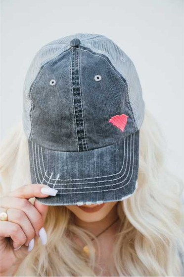 South Carolina Pink State Embroidered Trucker Hat