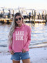 Lake Bum Hi Low Hoodie