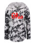 Ohio Script Black Tye Dye Lightweight Summer Hoodie