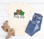 Feeling Lucky Leopard 3 Shamrocks Boutique Tee