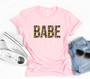Leopard Babe Print Graphic Softstyle Tee 