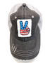 Patch Patriotic Peace Sign Patch Trucker hat