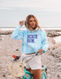 Beach Bum Cropped Graphic Sweatshirt