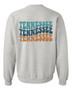 Colorful Groovy Tennessee Cozy Crewneck Sweatshirt