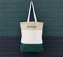 Bulldogs Tri Color Embroidered Tote Bag