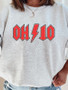 Ohio acdc inspired Font Crewneck Sweatshirt